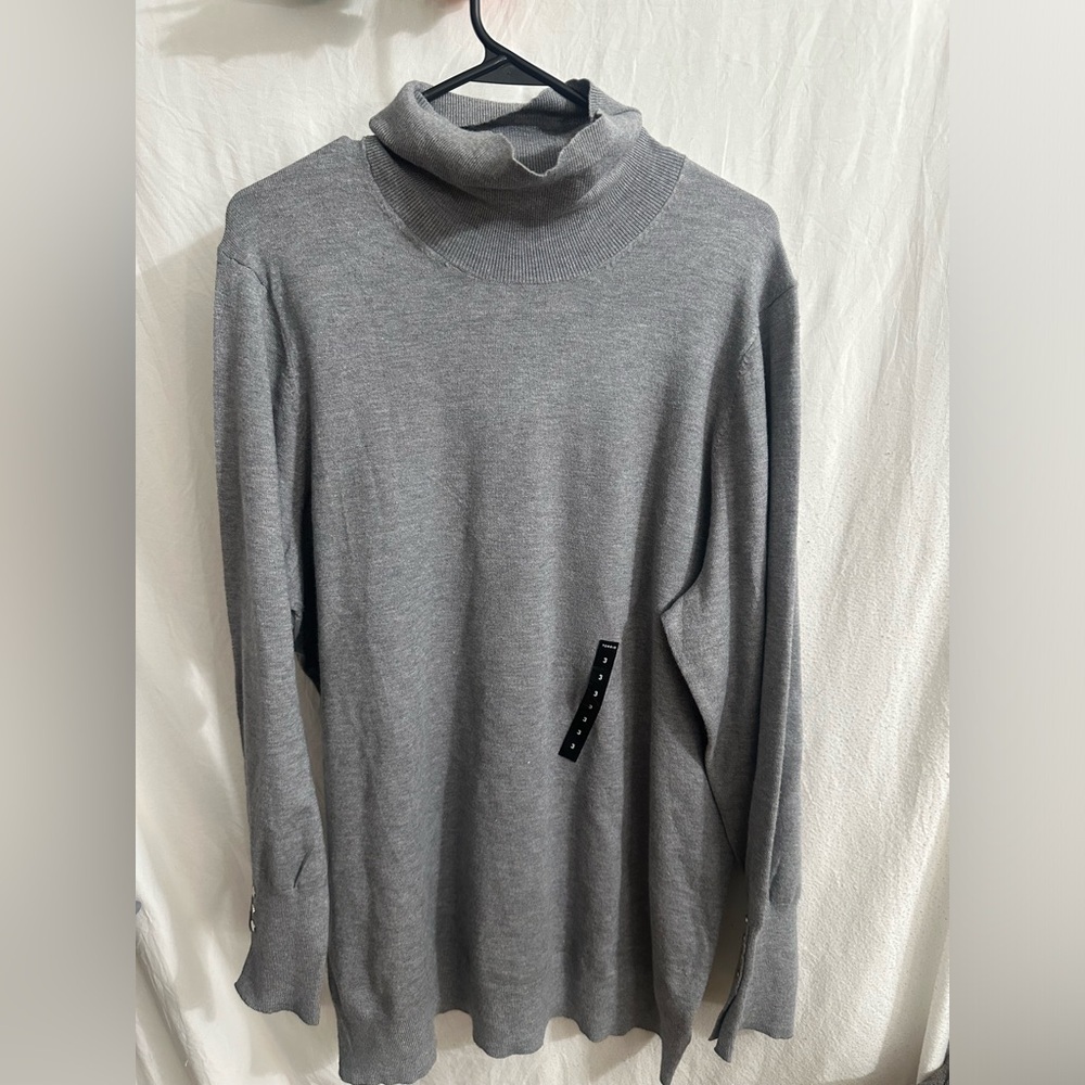 Cozy Gray Turtleneck Sweater